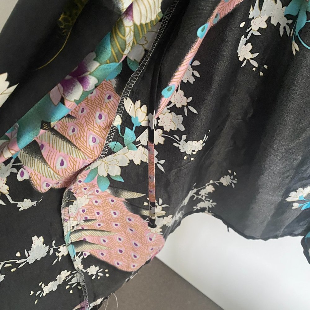 AS NEW SAM WELL SILK LONG ROBE/KIMINO JACKET - ONE SIZE - Picture 13 of 16